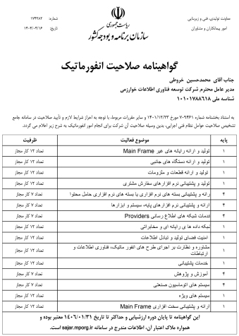 Informatics Competency Certificate